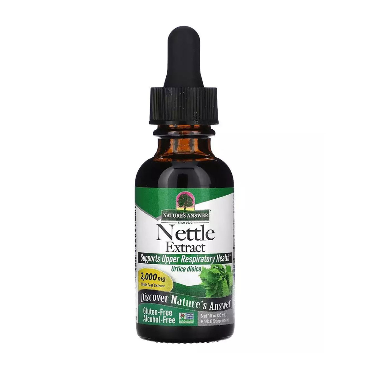Кропива Nature's Answer Nettle Extract у рідині, 2000 мг, 30 мл